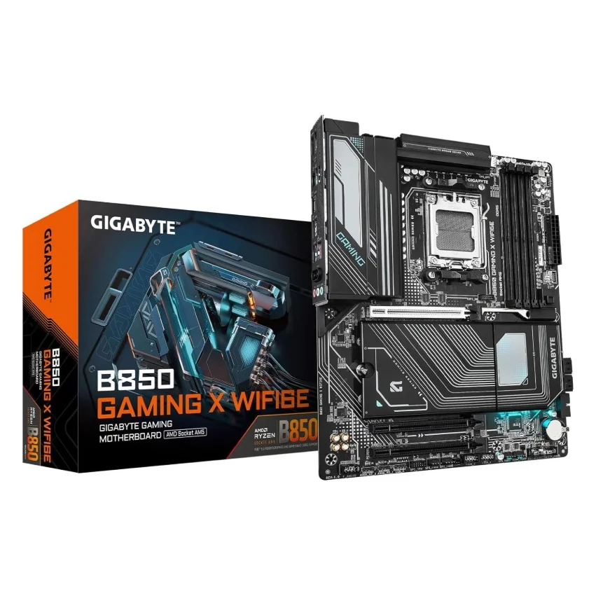 Материнская плата Gigabyte B850 Gaming WIFI6, 4xDDR5, 16xUSB, ATX, M.2, PCIe16x DP HDMI WiFi, сокет AM5