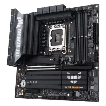 Материнская плата Asus TUF Gaming B860M-PLUS, 4xDDR5, 16xUSB, mATX, 3xM.2, 4xSATA, PCIe16x, PCIe1x HDMI, DP, сокет LGA1851
