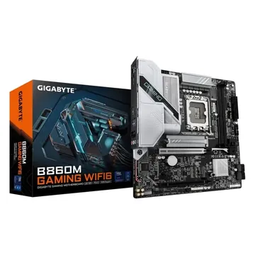 Материнская плата Gigabyte B860M Gaming WIFI6, 2xDDR5, 11xUSB, mATX, 2xM.2, 4xSATA, 2PCIe16x, HDMI, DP, Type-C, WiFi, сокет LGA1851