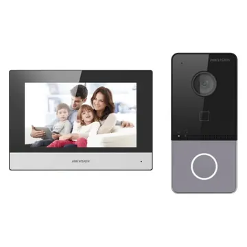 Видеодомофон HiWatch DS-D100IKWF(B) IP WiFi PoE