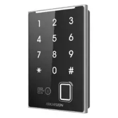Считыватель с сенсорной клавиатурой Hikvision DS-K1109DKFB Mifare, Bluetooth, палец, пласт, IP65