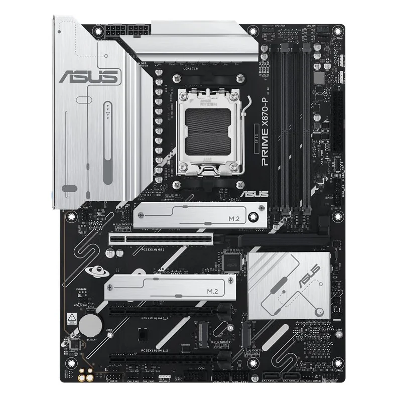 Материнская плата Asus Prime X870-P, 4xDDR5, 17xUSB, USB 3.2 ATX, 2xM.2, 3PCIe16x HDMI, сокет AM5