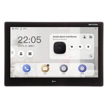 IP монитор видеодомофона Hikvision DS-KH9510-WTE1(B) чёрный 10,1" Touch-Screen, Android, PoE, WiFi