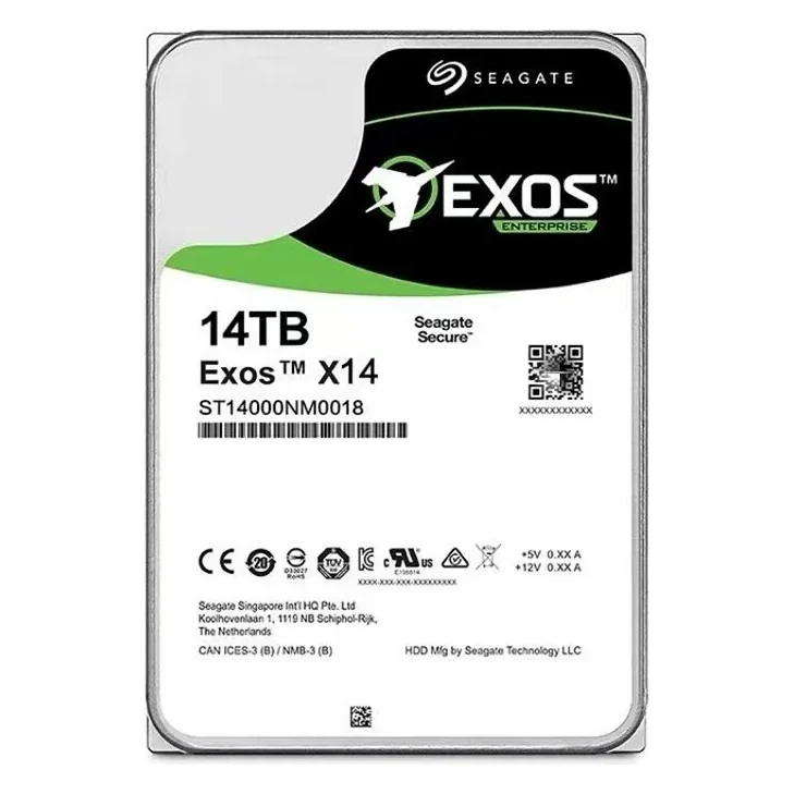 Жёсткий диск Seagate 14TB 7200rpm 256MB Exos X14 Surveillance ST14000NM0018 SATAII/SATAIII