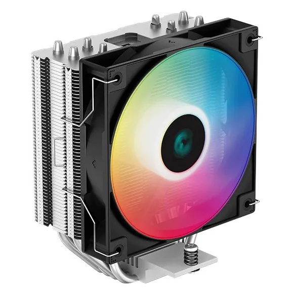 Кулер для процессора DeepCool AG400 LED LGA115*/1700/1200/AMD 120mm 6-LED PWM fan, 500-2000rpm, 4HP