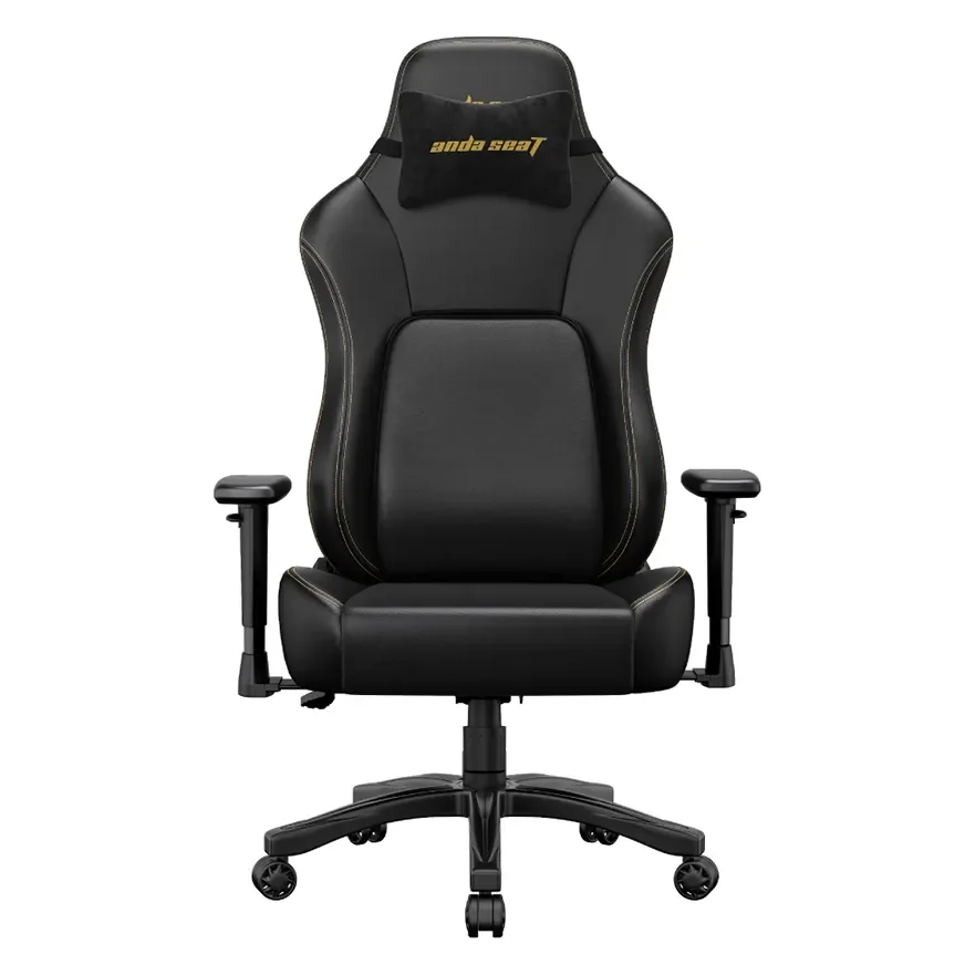 Игровое кресло AD18YSD-72-BD-PV-B01 AndaSeat Phantom 4 чёрный&GOLD 2D Armrest 60mm wheels PVC Leather