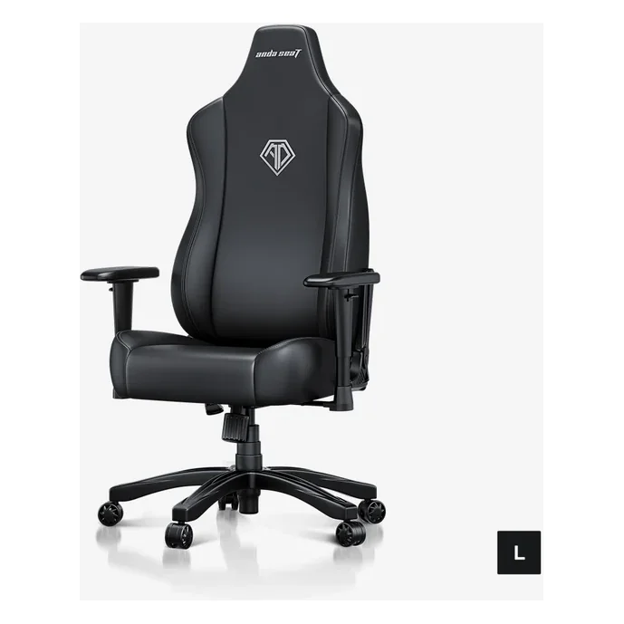 Игровое кресло AD23-XL-01-B-PV AndaSeat Novis чёрный 1D Armrest 60mm wheels PVC Leather