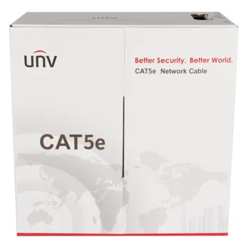 RJ- 45 Cable UTP-5e (8-жильный, медный, внутренний) Uniview CAB-LC2100B-E2-IN серый 0,45mm (305м)