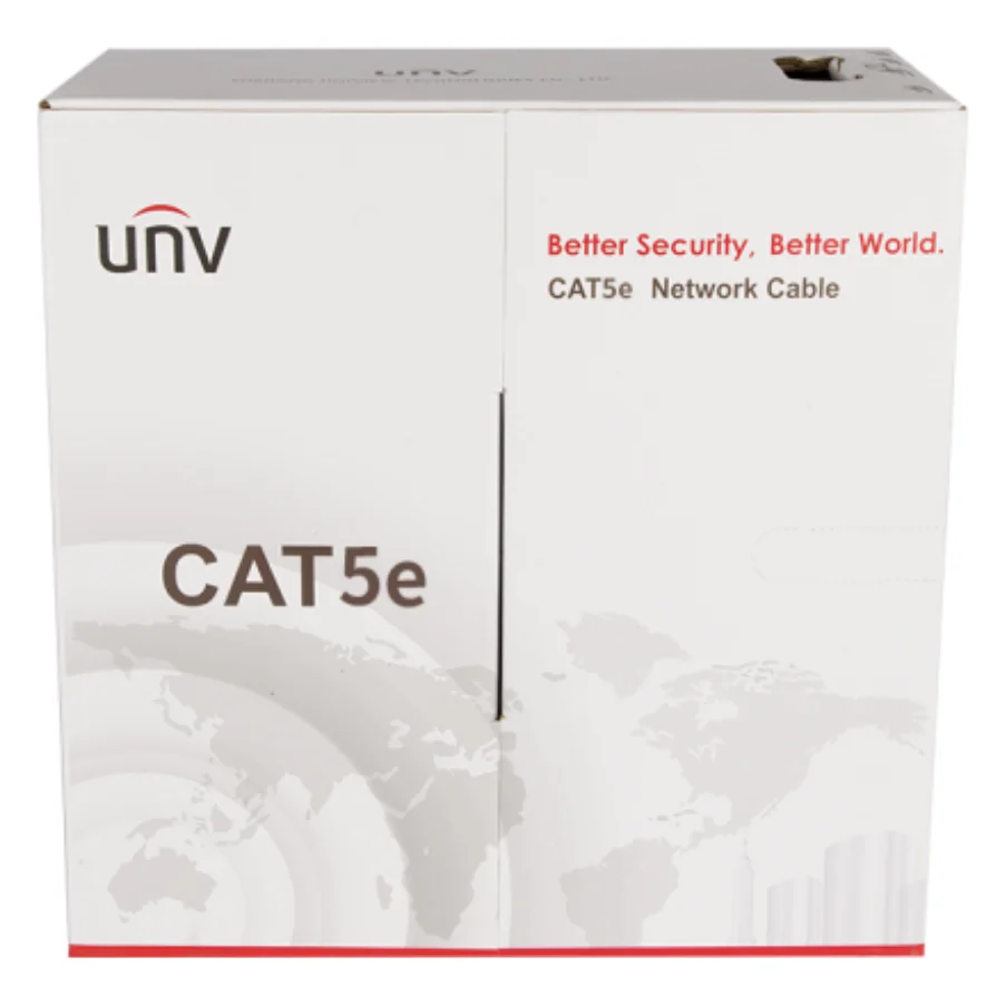 RJ- 45 Cable UTP-5e (8-жильный, медный, внутренний) Uniview CAB-LC2100B-IN серый 0,5mm (305м)