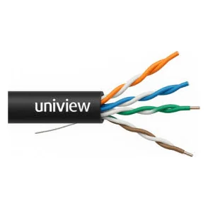 RJ- 45 Cable UTP-5e (8-жильный, медный, уличный) Uniview CAB-LC2110B-E-IN чёрный 0,45mm (305м)