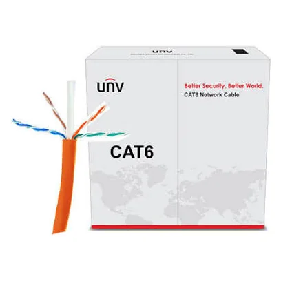 RJ- 45 Cable UTP-6e (8-жильный, медный, внутренний) Uniview CAB-LC3100B-E-IN оранжевый 0,52mm (305м)
