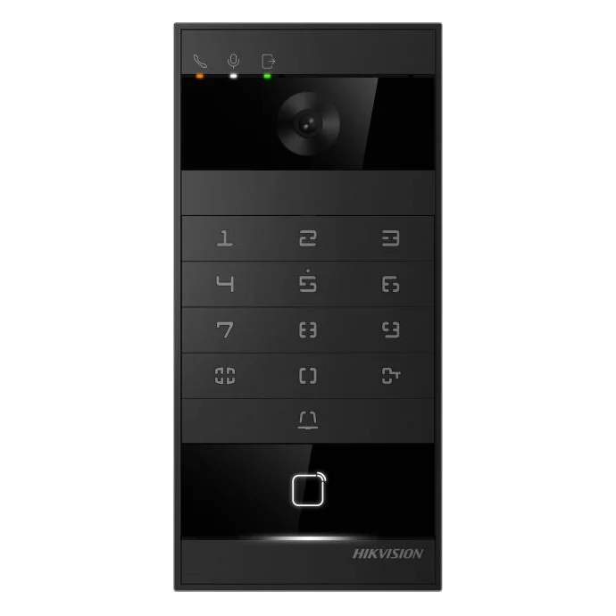 IP вызывная панель Hikvision DS-KV8114-KWE1 4MP, 150°, WiFi, Mifare, Bluetooth, PIN, PoE, IP66, IK08 Metal