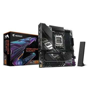Материнская плата Gigabyte X870M A Elite WF7, 4xDDR5, 11xUSB, USB 3.2 ATX, M.2, PCIe, 2PCIe16x HDMI WiFi, сокет AM5