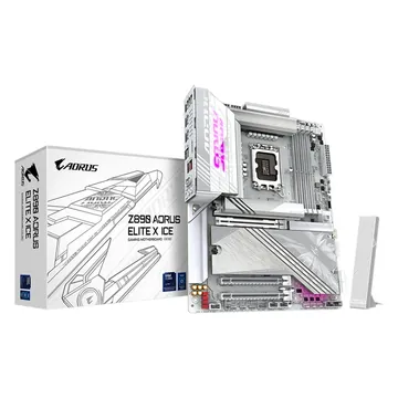 Материнская плата Gigabyte Z890 A Elite X ICE, 4xDDR5, 16xUSB, ATX, 5xM.2, 3PCIe16x, Thunderbolt, сокет LGA1851