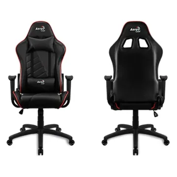 Игровое кресло AeroCool AC110 AIR чёрный 2D Armrest 65mm wheels PVC Leather