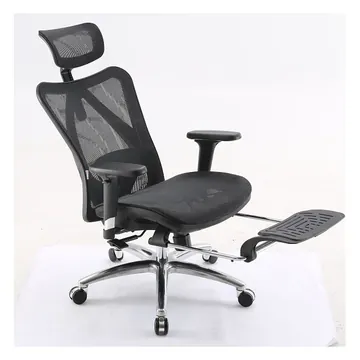 Офисное кресло Sihoo M57B-N104 чёрный 3D Armrest, class 3 TUV gaslift, 350mm aluminium base, Footrest