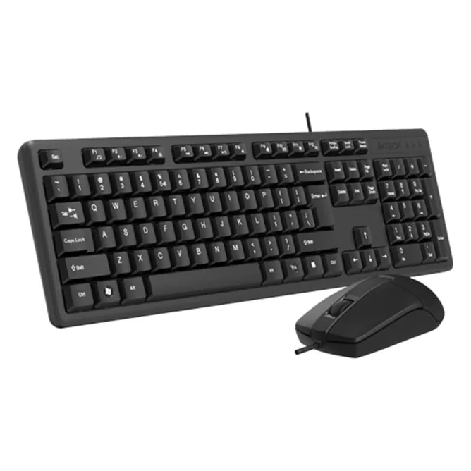 Клавиатура A4Tech KK-3330 (KK-3+OP-330) +Mouse SET USB чёрный US+Russian