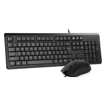 Клавиатура A4Tech KR-8372 (KR-83+OP-720) +Mouse SET USB чёрный US+Russian