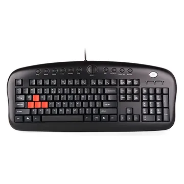 Клавиатура A4Tech KB-28G Gamer USB чёрный US+Russian