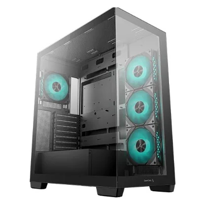 Корпус DeepCool MATX CG380 3F w/o PSU USB3.0x2 Front, Type-C + 120mm*3 ARGB fans